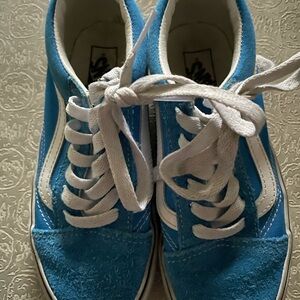 Vans Kids Blue and White Sneakers